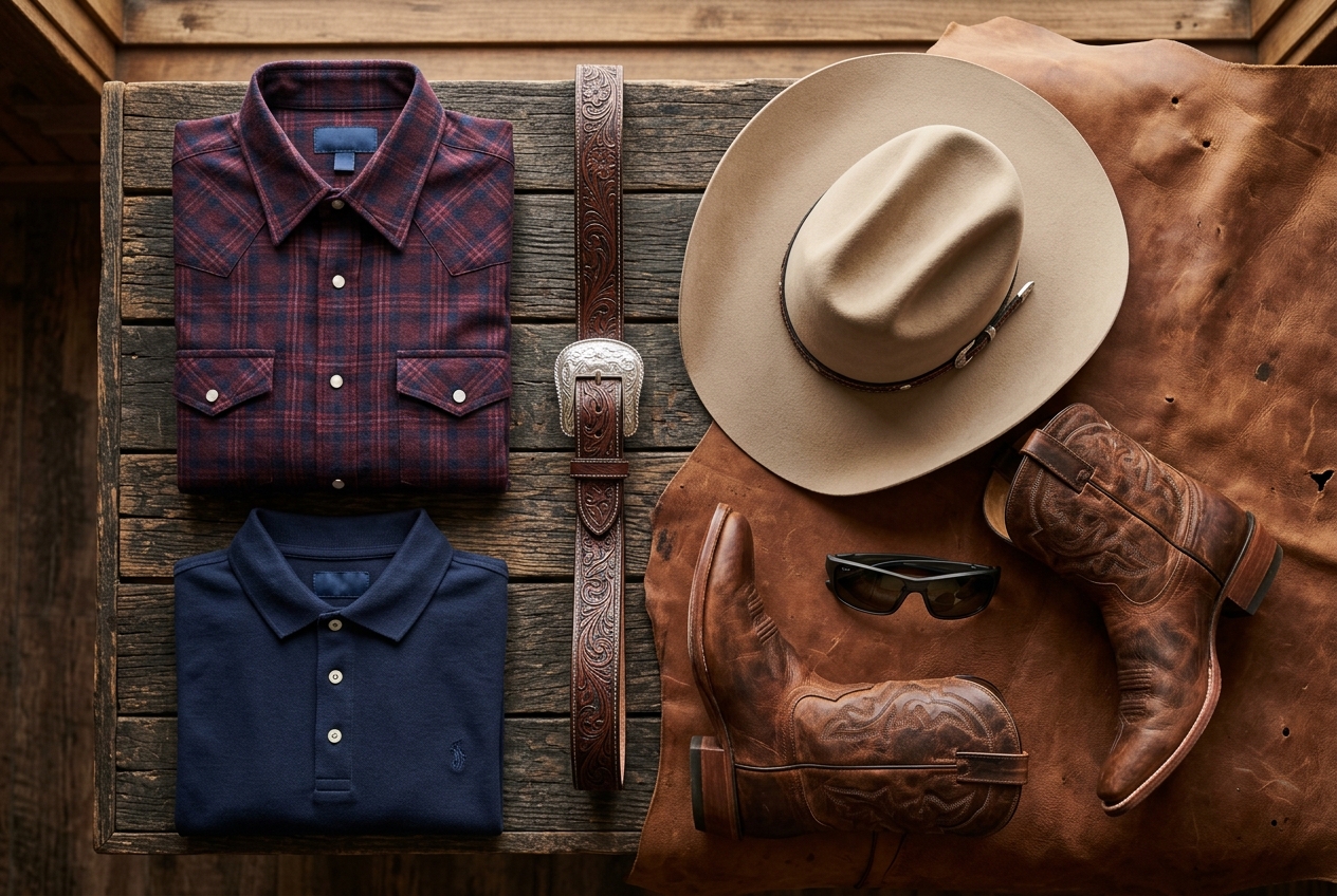 Moda Country, Vestuário & Cintos Artesanais